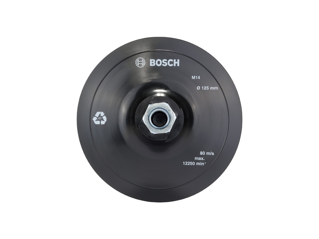 Bosch Opěrný talíř s upínacím systémem se suchým zipem, 125 mm 125 mm, 12 500 ot./min. PROFESSIONAL