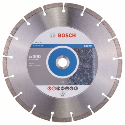 Bosch Diamantový dělicí kotouč Standard for Stone 300 x 22, 23 x 3, 1 x 10 mm PROFESSIONAL