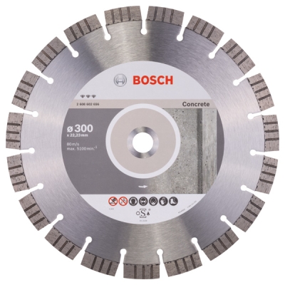 Bosch Diamantový dělicí kotouč Best for Concrete 300 x 22, 23 x 2, 8 x 15 mm PROFESSIONAL