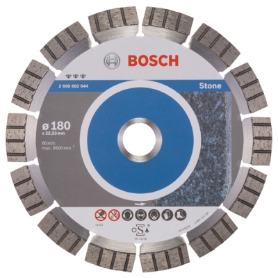 Bosch Diamantový dělicí kotouč Best for Stone 180 x 22, 23 x 2, 4 x 12 mm PROFESSIONAL