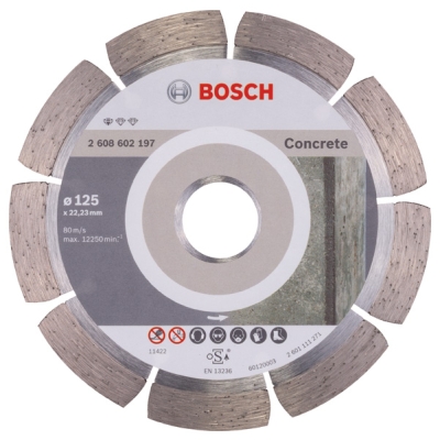 Bosch Diamantový dělicí kotouč Standard for Concrete 125 x 22, 23 x 1, 6 x 10 mm PROFESSIONAL