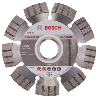 Bosch Diamantový dělicí kotouč Best for Concrete 115 x 22, 23 x 2, 2 x 12 mm PROFESSIONAL