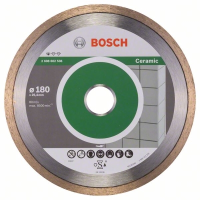 Bosch Diamantový dělicí kotouč Standard for Ceramic 180 x 25, 40 x 1, 6 x 7 mm PROFESSIONAL