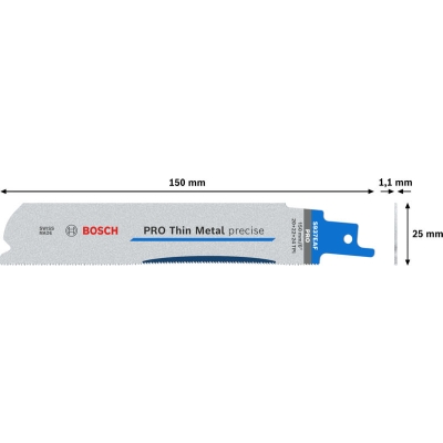 Bosch List PRO Thin Metal precise S937EAF 1,1 × 25 × 150 mm, 5 ks