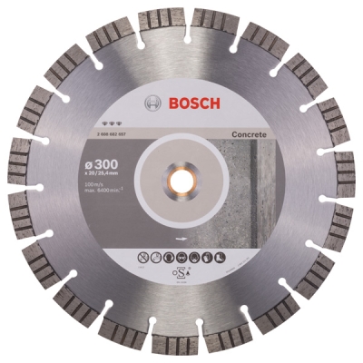 Bosch Diamantový dělicí kotouč Best for Concrete 300 x 20, 00+25, 40 x 2, 8 x 15 mm PROFESSIONAL