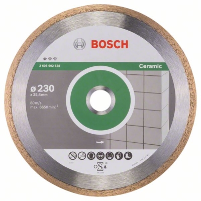 Bosch Diamantový dělicí kotouč Standard for Ceramic 230 x 25, 40 x 1, 6 x 7 mm PROFESSIONAL