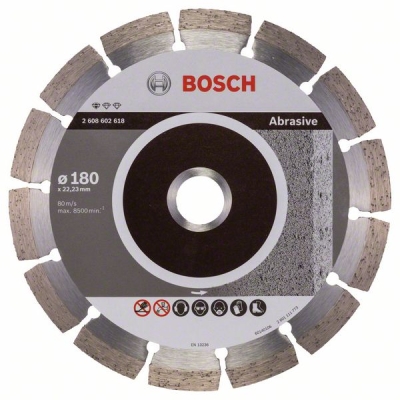 Bosch Diamantový dělicí kotouč Standard for Abrasive 180 x 22, 23 x 2 x 10 mm PROFESSIONAL