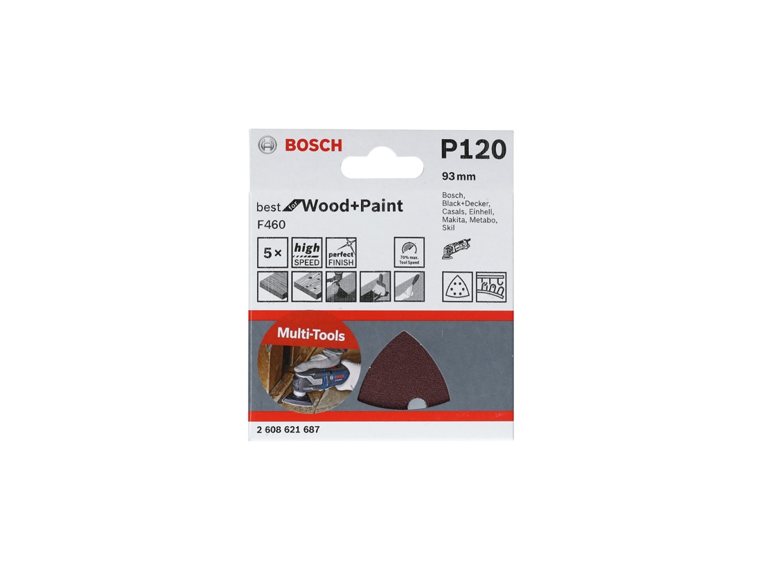 Bosch Brusný papír F460 BfWP, G180, 93 mm PROFESSIONAL