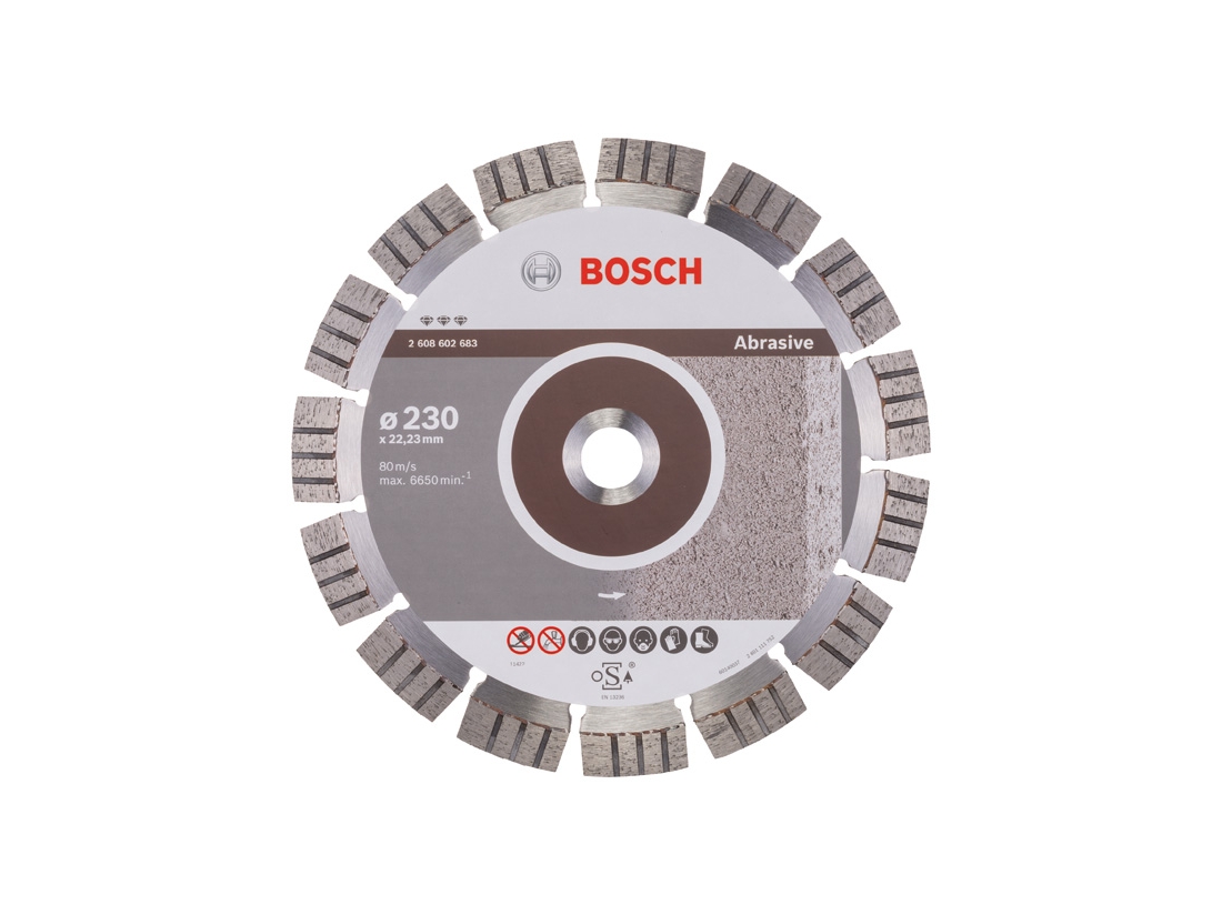 Bosch Diamantový dělicí kotouč Best for Abrasive 230 x 22, 23 x 2, 4 x 15 mm PROFESSIONAL