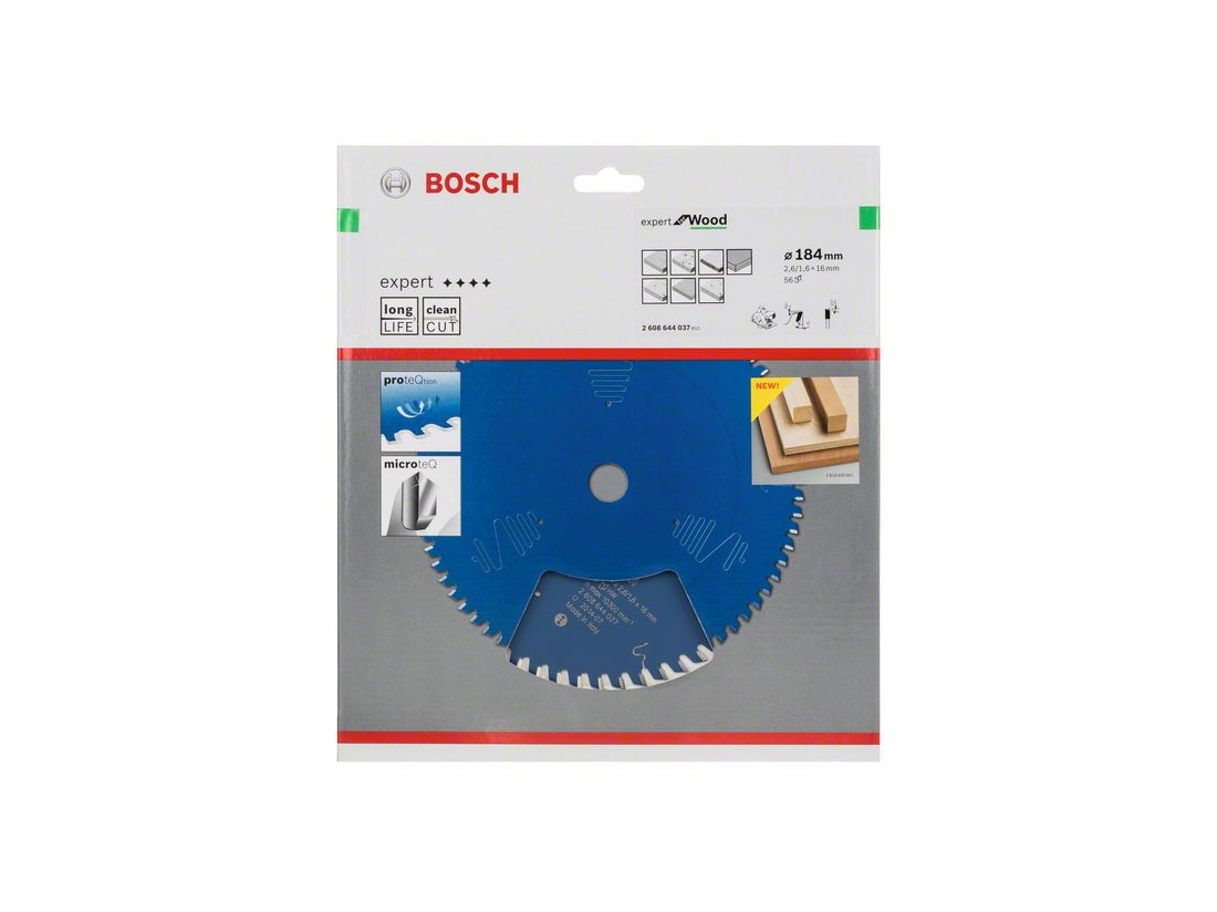 Bosch Pilový kotouč Expert for Wood 184 x 16 x 2, 6 mm, 56 PROFESSIONAL