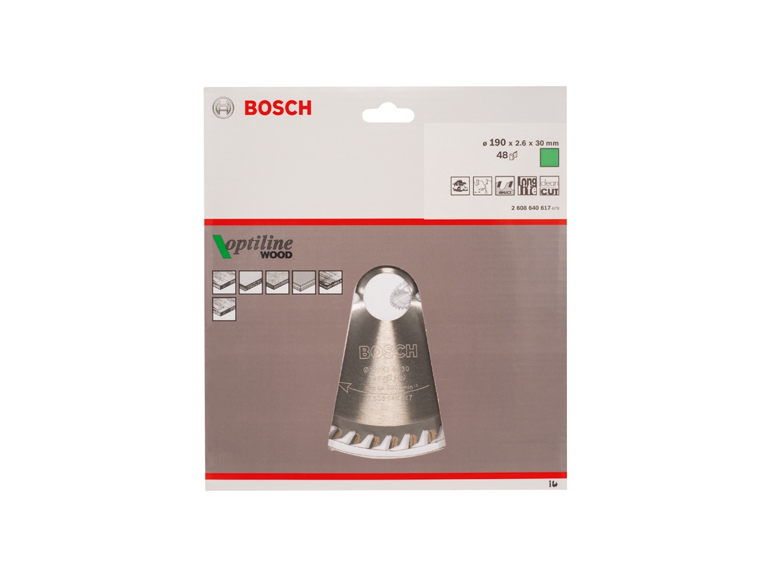 Bosch Pilový kotouč Optiline Wood 190 x 30 x 2, 6 mm, 48 PROFESSIONAL