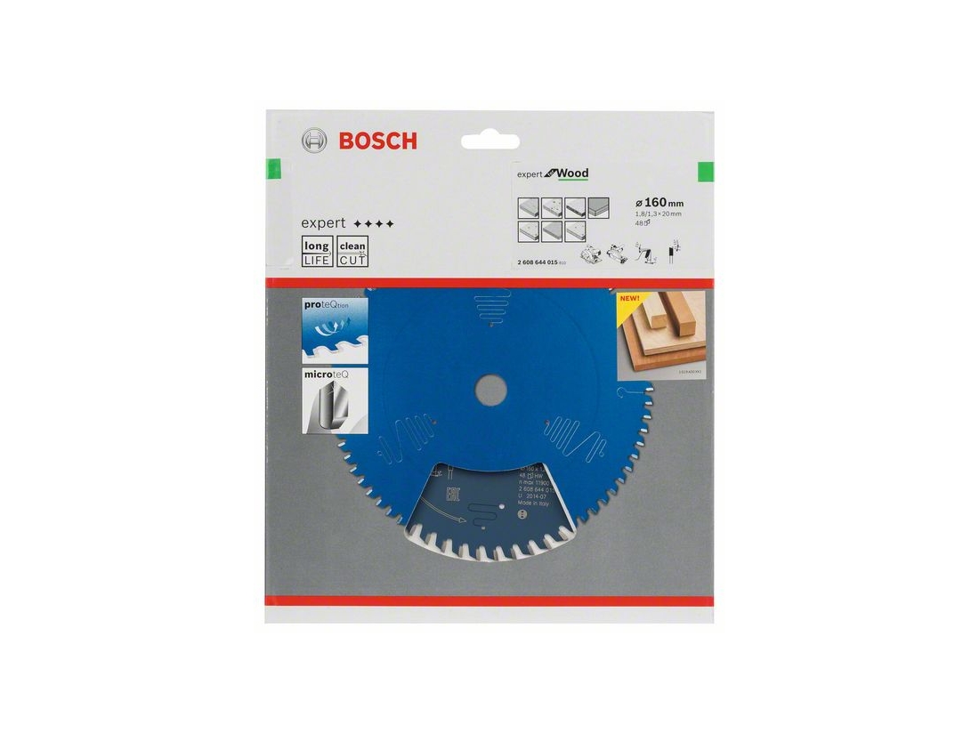 Bosch Pilový kotouč Expert for Wood 160 x 20 x 1, 8 mm, 48 PROFESSIONAL