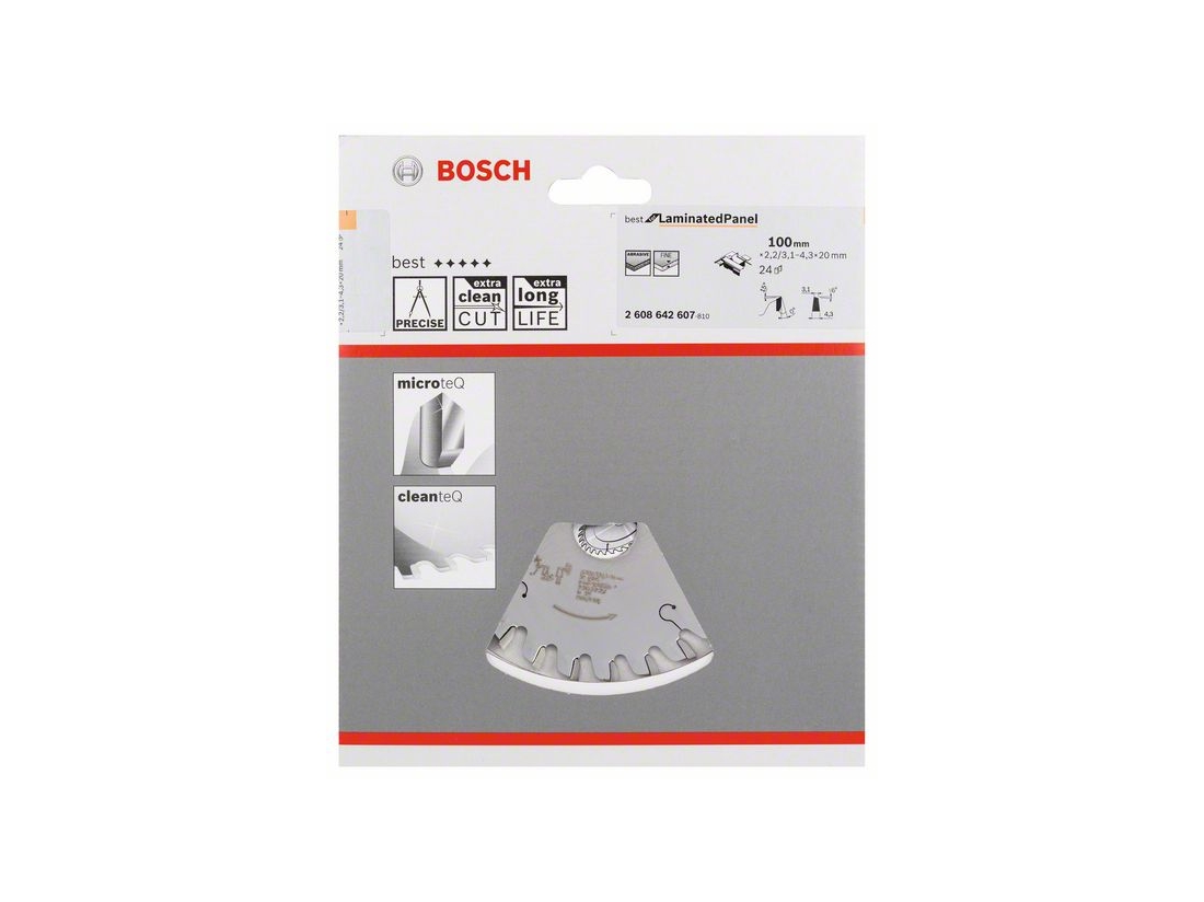 Bosch Kónický předřezávací kotouč Best for Laminated Panel 100 x 20 x 2, 2 mm; 24 PROFESSIONAL