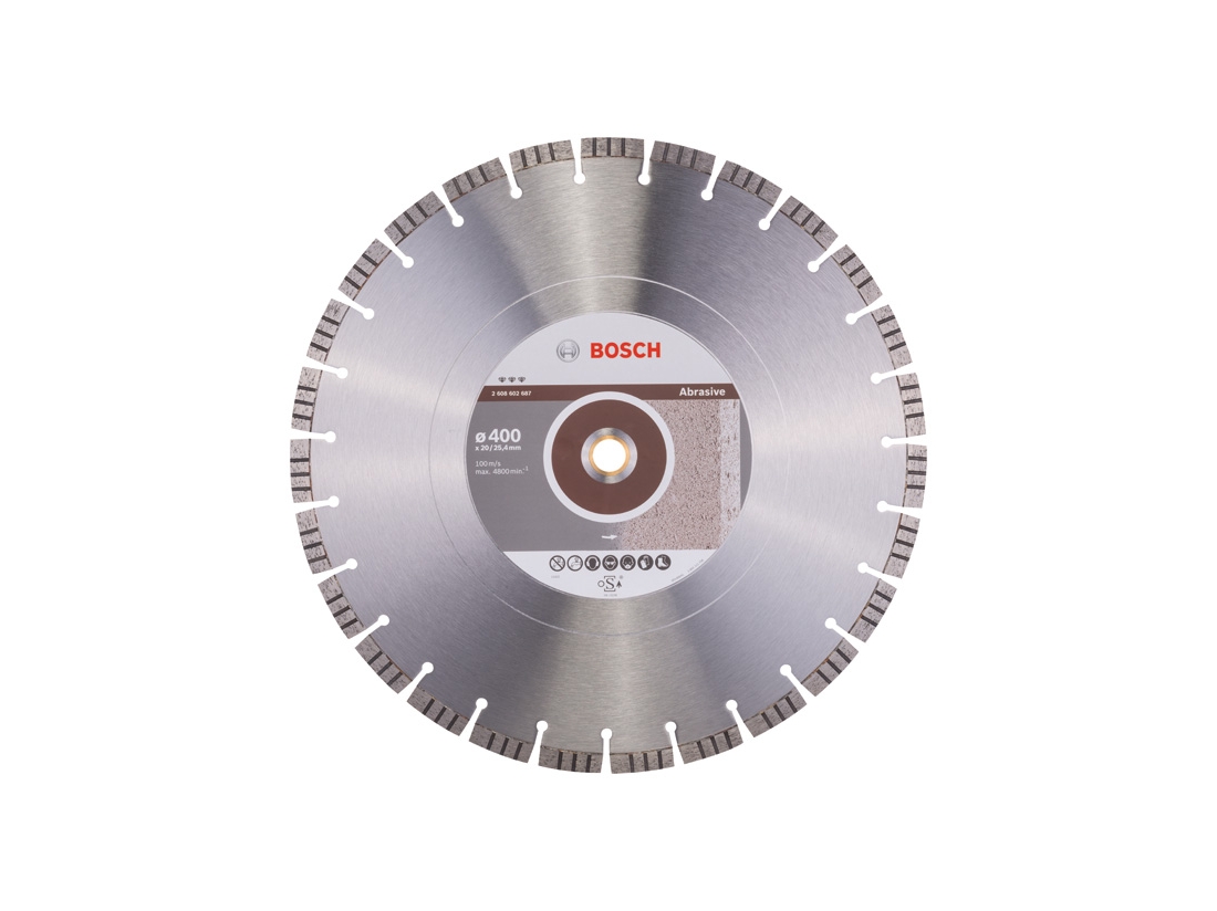 Bosch Diamantový dělicí kotouč Best for Abrasive 400 x 20, 00+25, 40 x 3, 2 x 12 mm PROFESSIONAL