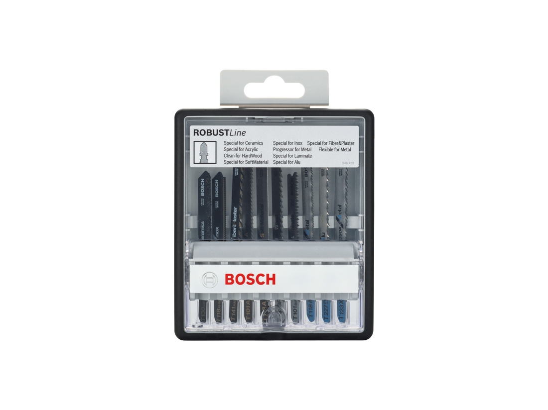 Bosch 10dílná sada pilových plátků Robust Line Top Expert, se stopkou T PROFESSIONAL