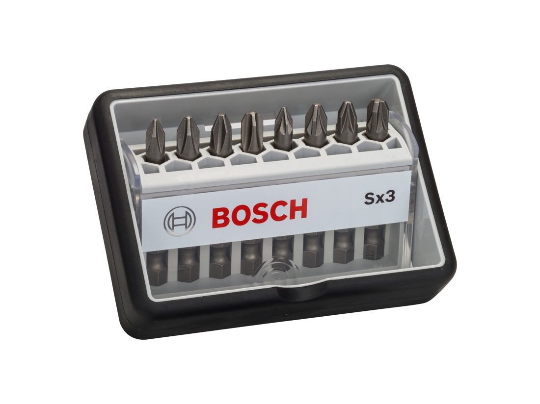 Bosch 8dílná sada šroubovacích bitů Robust Line, Sx Extra-Hart 49 mm, 8dílná sada PROFESSIONAL