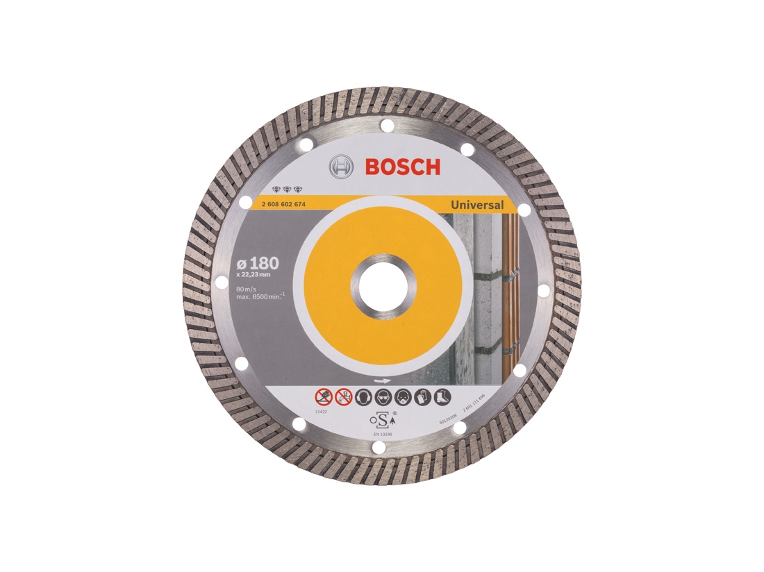 Bosch Diamantový dělicí kotouč Best for Universal Turbo 180 x 22, 23 x 2, 5 x 12 mm PROFESSIONAL