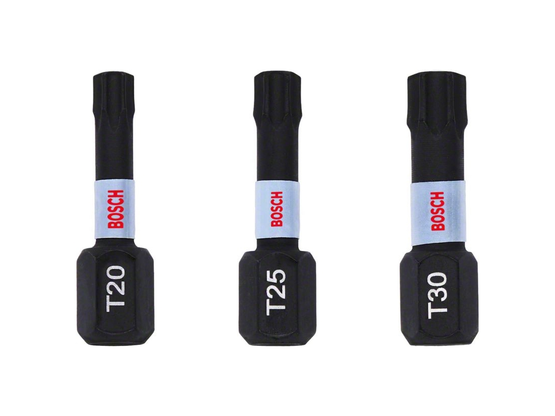 Bosch Sada T20, T25, T30 bitů 25 mm, 3 ks PROFESSIONAL