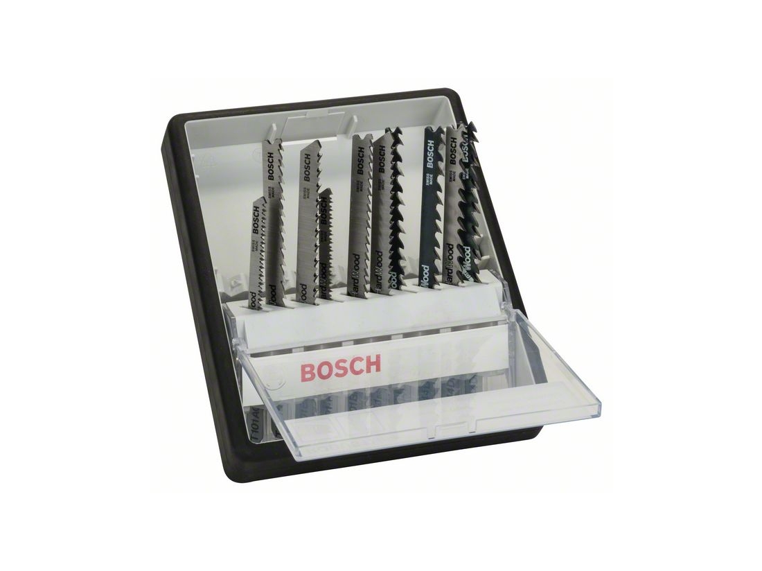 Bosch 10dílná sada pilových plátků Robust Line Wood Expert, se stopkou T T 101 AO; T 101 B; T 101 BR; T 101 AOF; T 101 BF; T 101 BRF; T 244 D; T 144 D; T 144 DF; T 144 DP PROFESSIONAL
