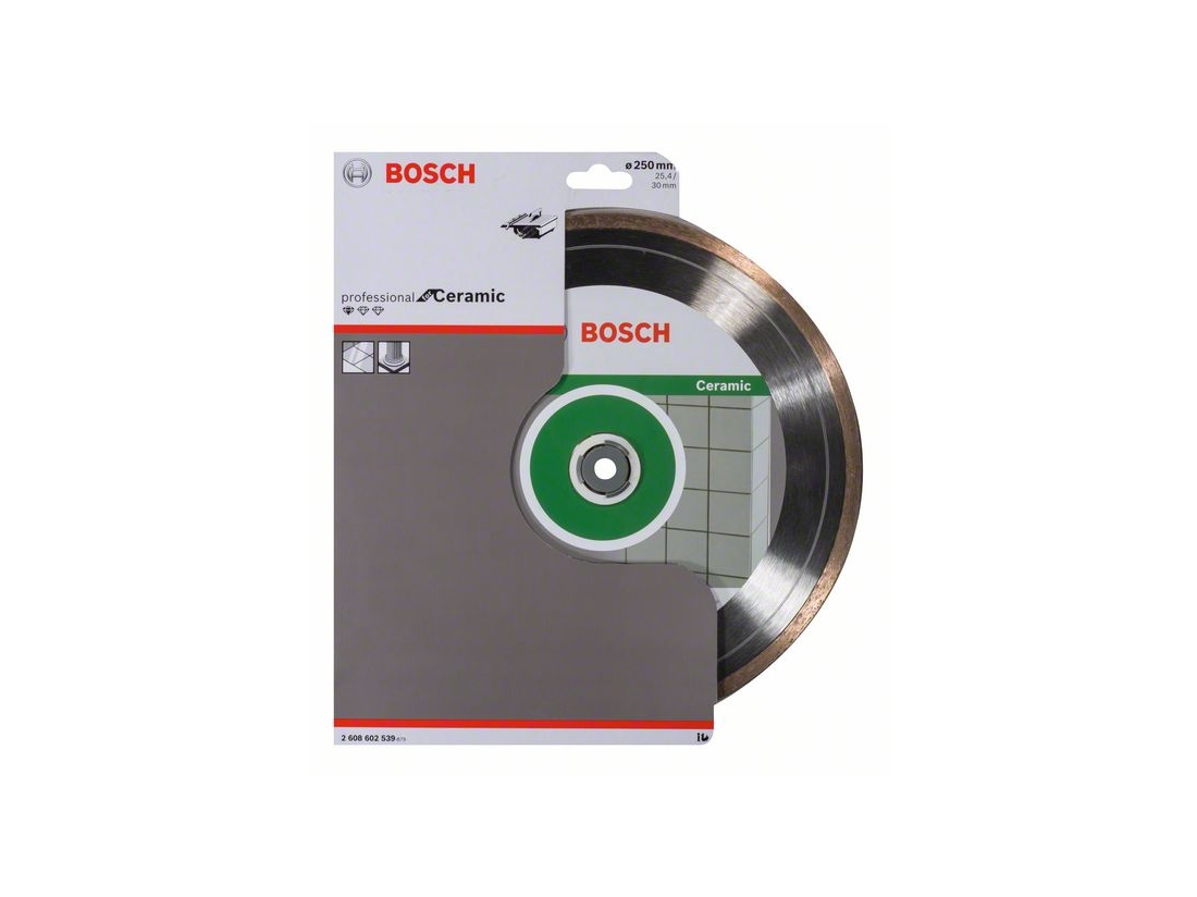Bosch Diamantový dělicí kotouč Standard for Ceramic 250 x 30+25, 40 x 1, 6 x 7 mm PROFESSIONAL