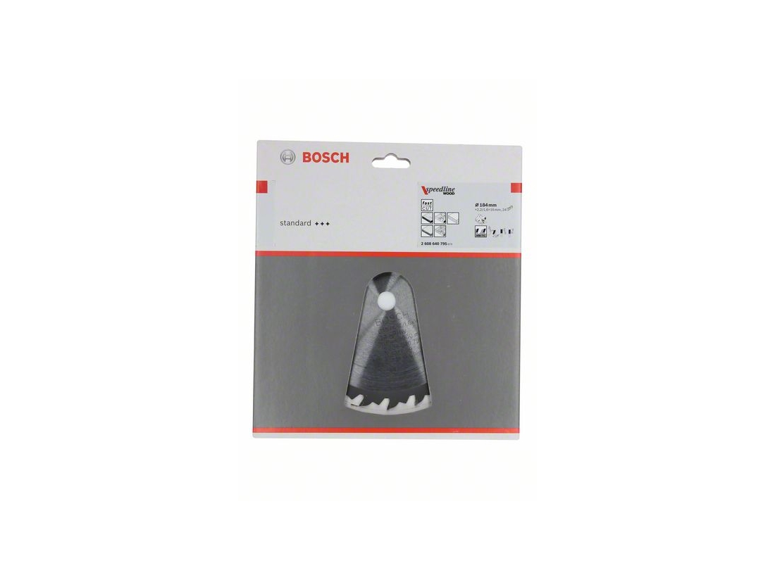 Bosch Pilový kotouč Speedline Wood 184 x 16 x 2, 2 mm, 24 PROFESSIONAL