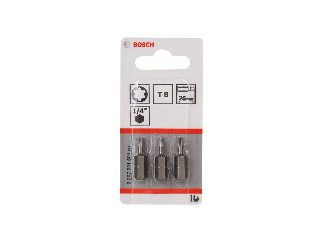 Bosch Šroubovací bit zvlášť tvrdý Extra-Hart T8, 25 mm PROFESSIONAL