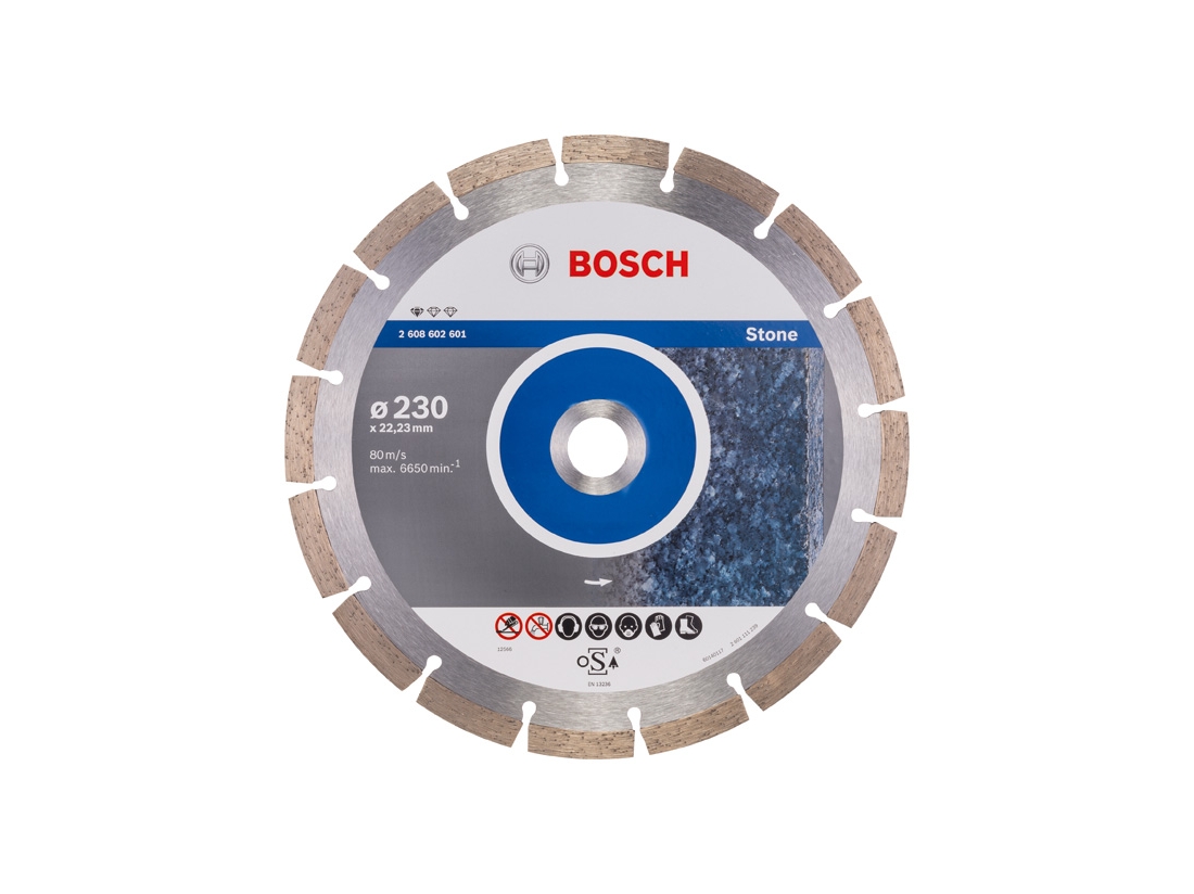 Bosch Diamantový dělicí kotouč Standard for Stone 230 x 22, 23 x 2, 3 x 10 mm PROFESSIONAL