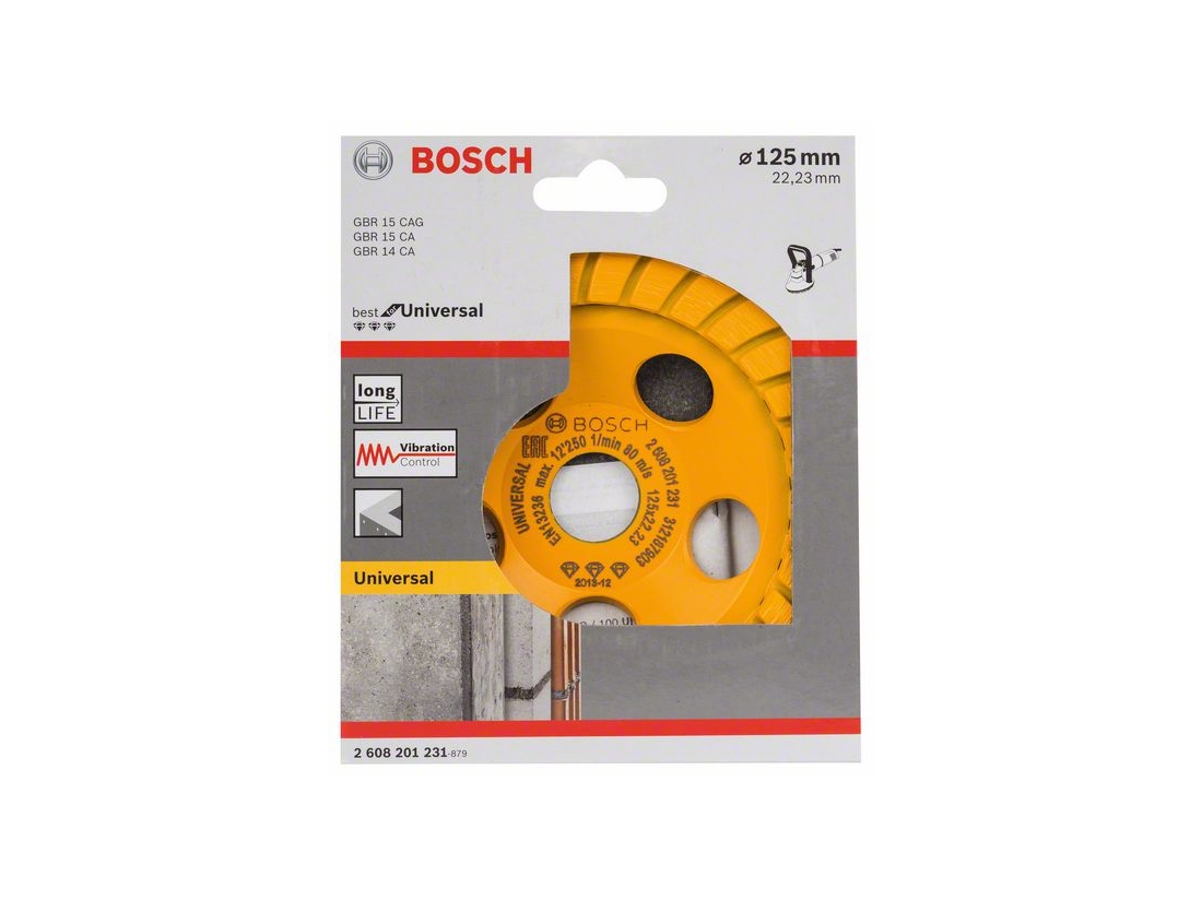 Bosch Diamantový hrncový kotouč Best for Universal Turbo 125 x 22, 23 x 5 mm PROFESSIONAL