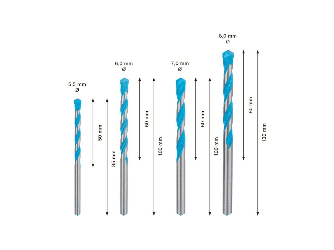 Bosch Sady víceúčelových vrtáků EXPERT CYL-9 MultiConstruction