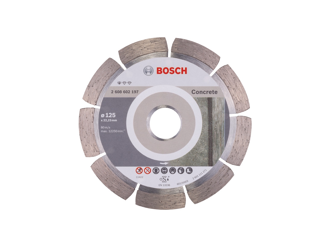 Bosch Diamantový dělicí kotouč Standard for Concrete 125 x 22, 23 x 1, 6 x 10 mm PROFESSIONAL