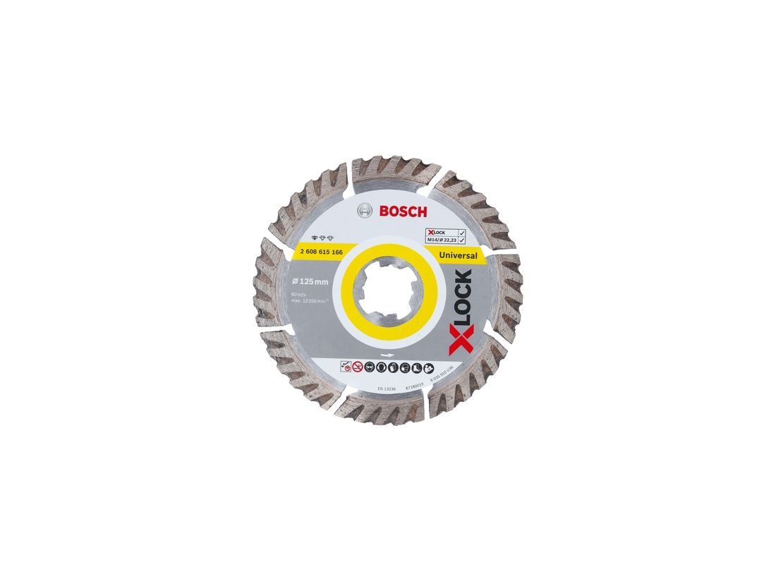 Bosch X-LOCK Diamantový řezný kotouč Standard for Universal, 125 x 22.23 x 2 x 10 mm PROFESSIONAL