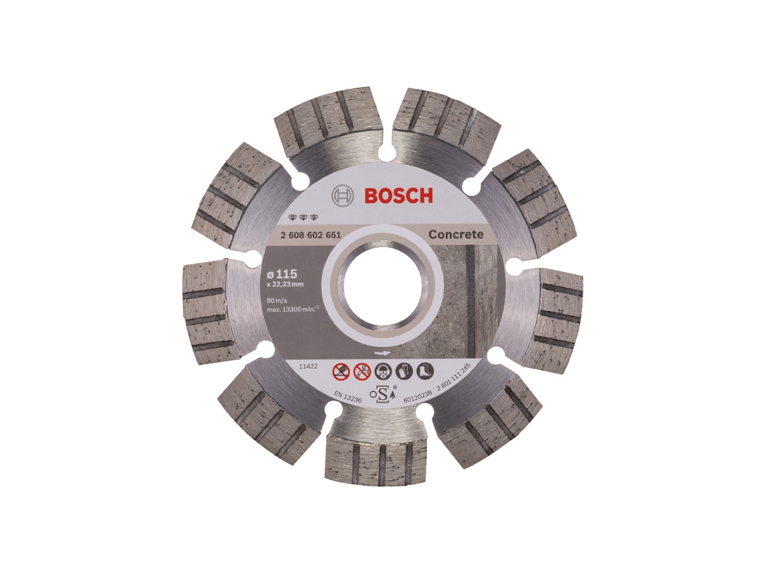 Bosch Diamantový dělicí kotouč Best for Concrete 115 x 22, 23 x 2, 2 x 12 mm PROFESSIONAL