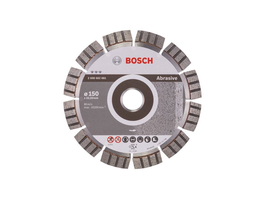 Bosch Diamantový dělicí kotouč Best for Abrasive 150 x 22, 23 x 2, 4 x 12 mm PROFESSIONAL