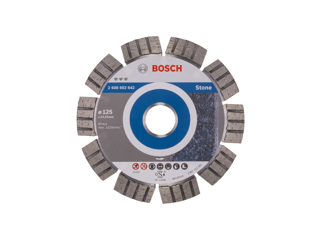 Bosch Diamantový dělicí kotouč Best for Stone 125 x 22, 23 x 2, 2 x 12 mm PROFESSIONAL