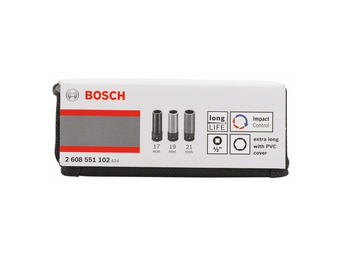 Bosch 3dílná sada nástavců 17/19/21 mm PROFESSIONAL
