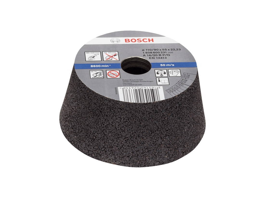 Bosch Brusný hrnec, kónický - kov/litina 90 mm, 110 mm, 55 mm, 16 PROFESSIONAL