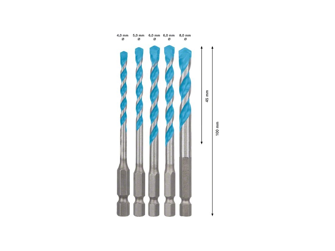 Bosch Sada vrtáků EXPERT HEX-9 Multi Construction