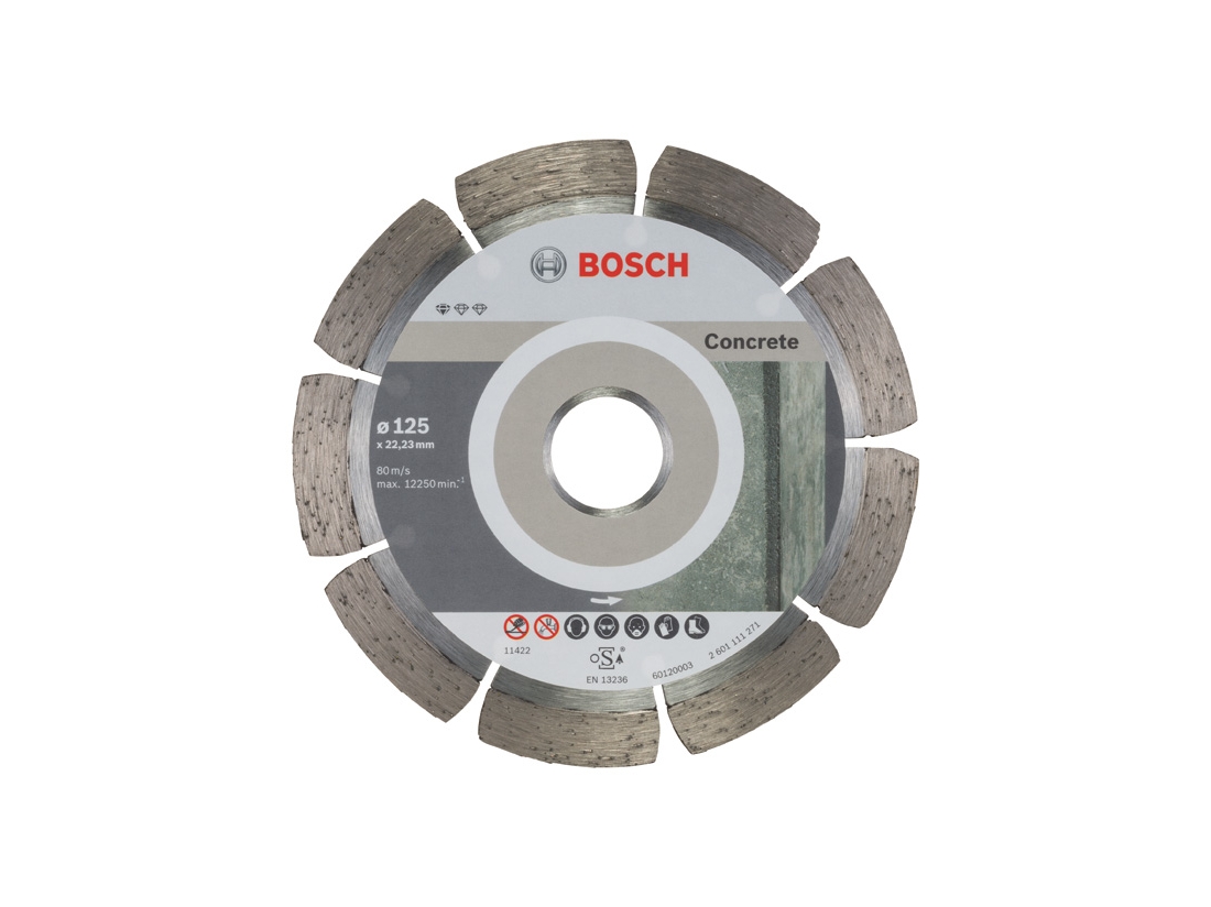 Bosch Diamantový dělicí kotouč Standard for Concrete 125 x 22, 23 x 1, 6 x 10 mm PROFESSIONAL