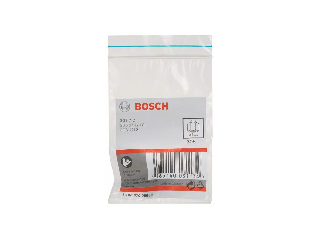 Bosch Kleštinové upínací pouzdro s upínací maticí 8 mm PROFESSIONAL