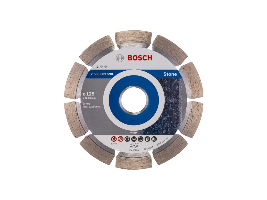 Bosch Diamantový dělicí kotouč Standard for Stone 125 x 22, 23 x 1, 6 x 10 mm PROFESSIONAL