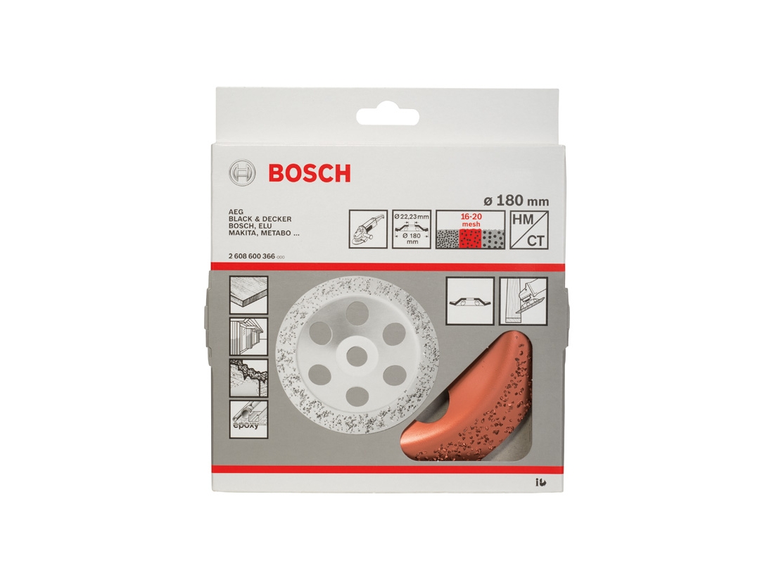 Bosch Hrncový kotouč z tvrdokovu 180 x 22, 23 mm; střední, šikmý PROFESSIONAL