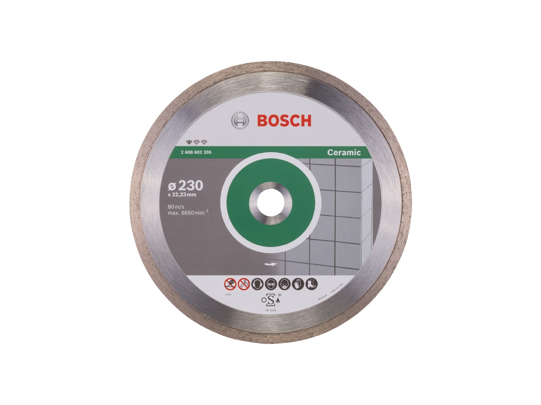 Bosch Diamantový dělicí kotouč Standard for Ceramic 230 x 22, 23 x 1, 6 x 7 mm PROFESSIONAL