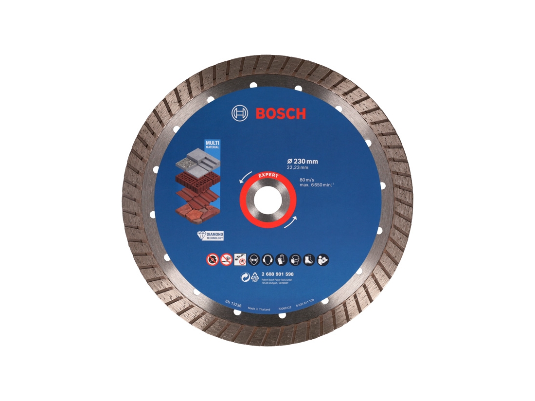 Bosch Diamantový řezací kotouč EXPERT MultiMaterial 230 × 22,23 × 2,4 × 15 mm