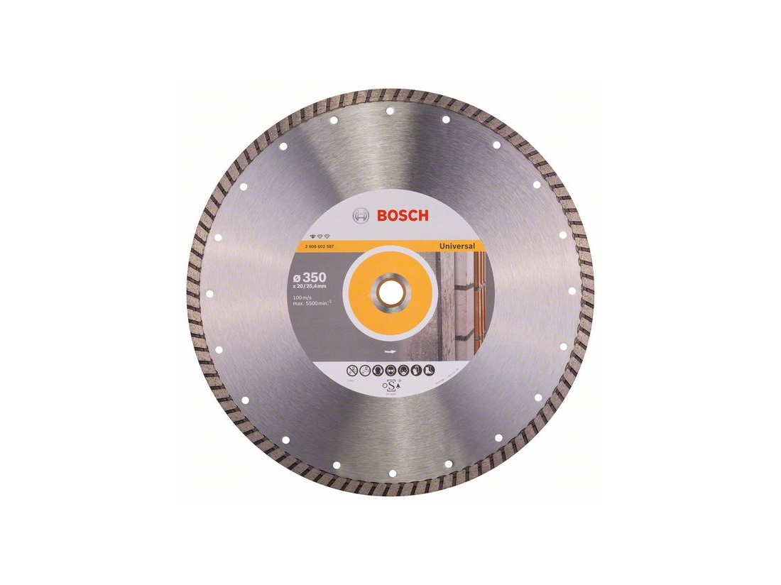 Bosch Diamantový dělicí kotouč Standard for Universal Turbo 350 x 20/25, 40 x 3 x 10 mm PROFESSIONAL