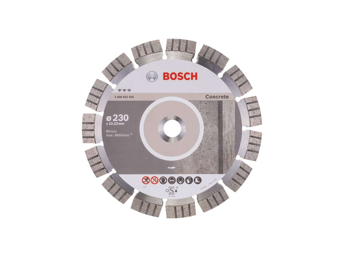 Bosch Diamantový dělicí kotouč Best for Concrete 230 x 22, 23 x 2, 4 x 15 mm PROFESSIONAL