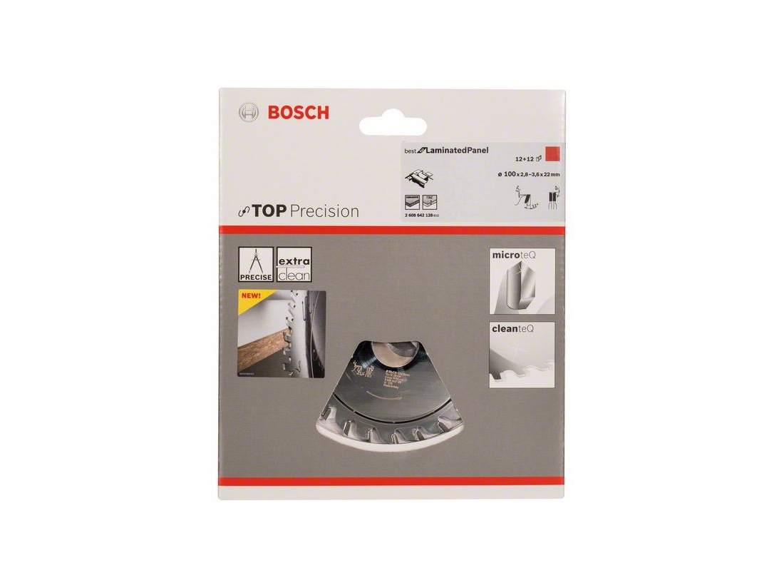 Bosch Předřezový kotouč Top Precision Laminated Panel 100 x 22 x 2, 8-3, 6 mm, 12+12 PROFESSIONAL