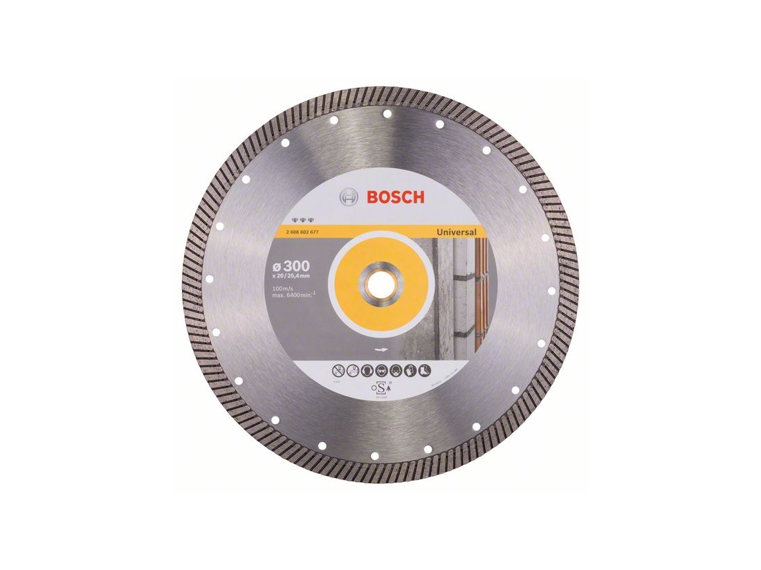 Bosch Diamantový dělicí kotouč Best for Universal Turbo 300 x 20, 00+25, 40 x 3 x 15 mm PROFESSIONAL