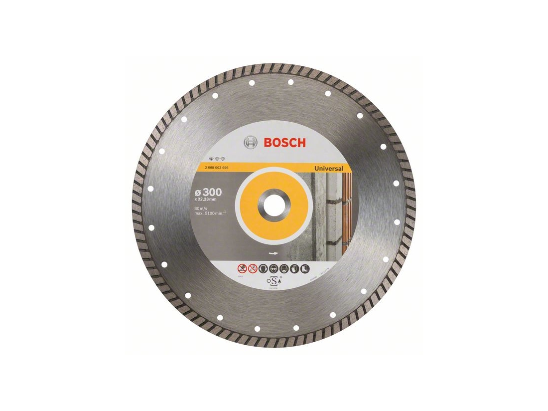 Bosch Diamantový dělicí kotouč Standard for Universal Turbo 300 x 22, 23 x 3 x 10 mm PROFESSIONAL