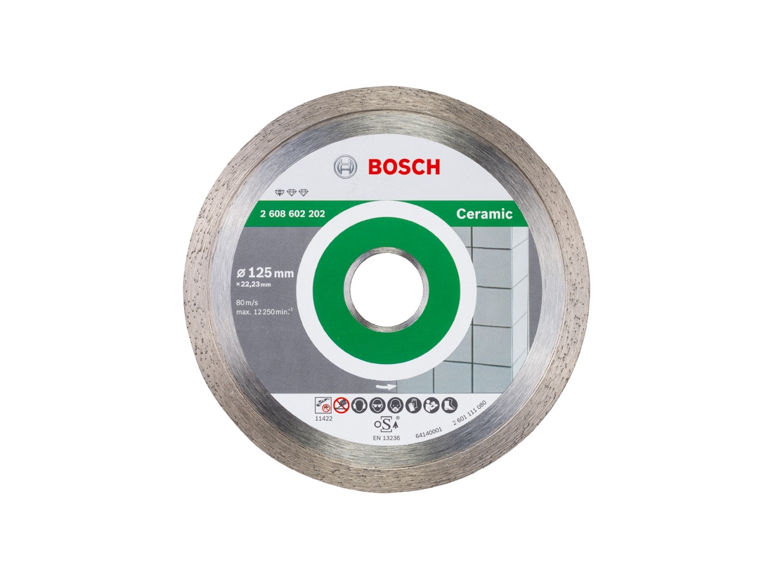 Bosch Diamantový dělicí kotouč Standard for Ceramic 125 x 22, 23 x 1, 6 x 7 mm PROFESSIONAL