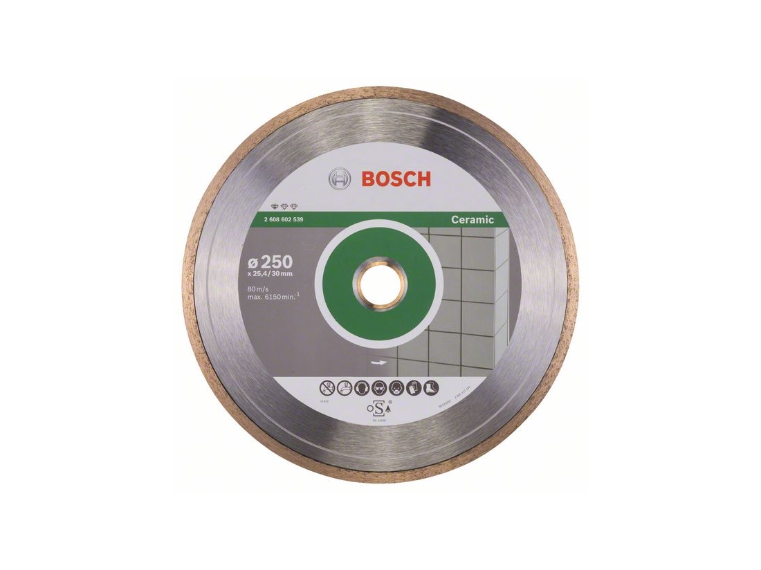 Bosch Diamantový dělicí kotouč Standard for Ceramic 250 x 30+25, 40 x 1, 6 x 7 mm PROFESSIONAL